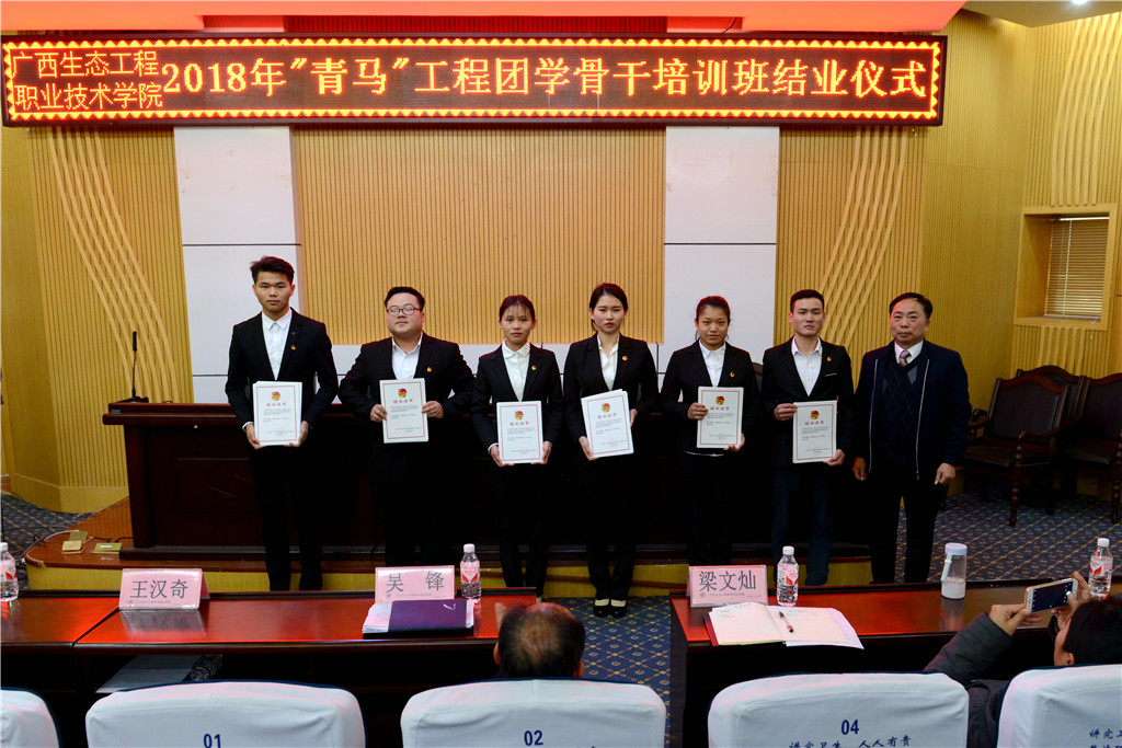 学院举办"青马工程"团学骨干培训班结业仪式